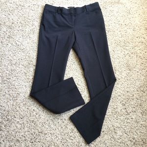 Ann Taylor Pants Straight Leg Trousers Navy Blue
